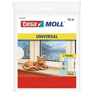Image de tesa Calfeutrer Joint Portes &amp; Fenêtres Profil I standard d&#039;isolation Adhésif en Mousse Blanc 10 m x 15 mm 4