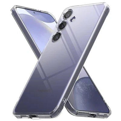 Image de Ringke Coque Compatible avec Samsung Galaxy S24 Plus [Fusion] Transparente Clear Rigide Polycarbonate Back TPU Souple Bumper Étui Antichoc Protection pour