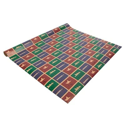 Image de SIGEL Gp122 Papier Cadeau de Noël &quot;Cut out Style&quot;, Rouge, Vert, Violet, 5 M X 50 cm
