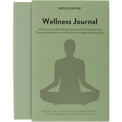 Image de Moleskine Journal Bien Etre, Carnet à Thème Couverture Rigide pour Suivre vos Objectifs de Santé et Remise en Forme Grand Format 13 x 21 cm 400 Pages