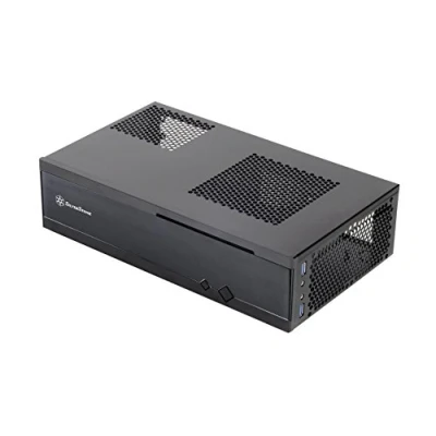 Image de SilverStone SST ML05B Milo Boîtier PC Slim silencieux HTPC Mini ITX, noir