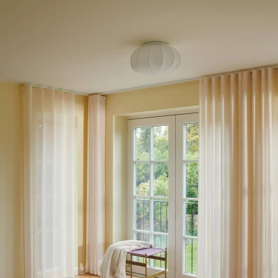 Image de Plafonnier NORDLUX AERON Lumière douce Design élégant Textile Blanc H. 22.5