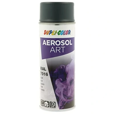Image de Duplicolor 741517 Spray Aerosol Art RAL 7016, Mat, Antracite Grey; 400 ml