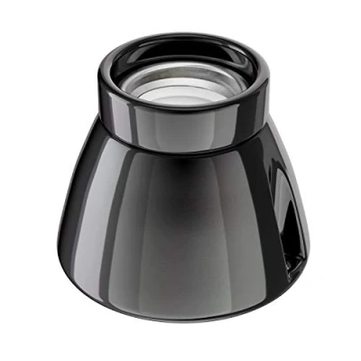 Image de ledscom.de Plafonnier/douille de lampe MINZ, porcelaine, noir brillant, 1x E27 max. 300W, décorative, applique, plafonnier, couloir, entrée, douille