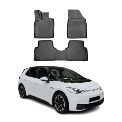 Image de OMAC 7567444 Ensemble de tapis sol Caoutchouc, ETP (élastomère thermoplastique) 3 noir