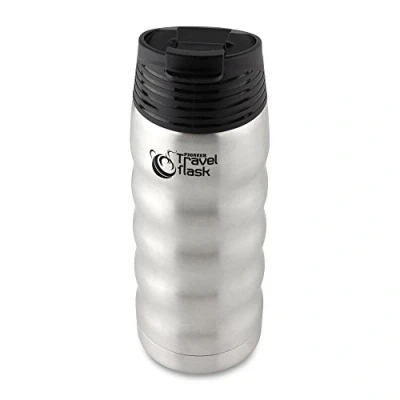 Image de Pioneer Travel Flask, gourde en acier inoxydable pour boissons chaudes et froides à double paroi isolée sous vide chaud 8 heures, froid 24 480ml,