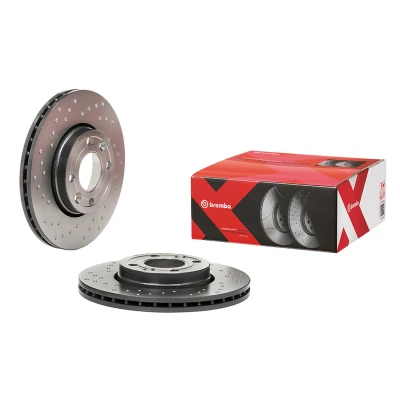 Image de BREMBO 09.9078.2X Disque de frein 258 22 4 percé/revêtement int. revêtu à haute teneur en carbone avec vis/boulons RENAULT: Clio 4, Zoe, Captur