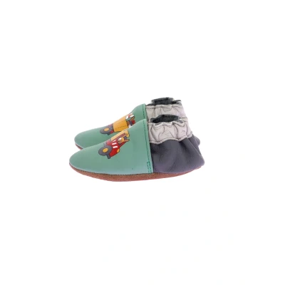 Image de Robeez Playing YARD Chaussons pour bébé enfants, Taille: 17/18, Vert Chaussures