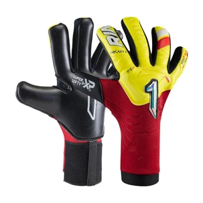 Image de Rinat Gants de Gardien But Football NKAM Semi Adulte Rouge Unisexe Taille 10