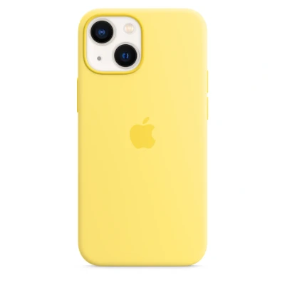 Image de Coque Original Apple iPhone 13 Mini MagSafe Silicones et TPU (doux) silicone/Coque Étui téléphone Jaune