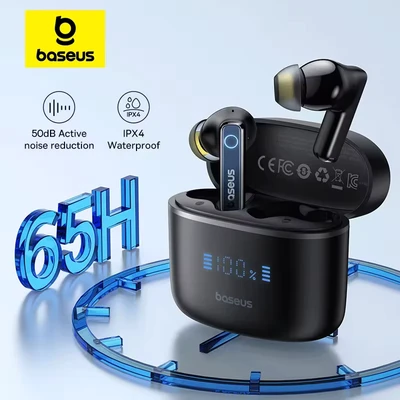 Image de Baseus Bowie 30 True Wireless écouteurs 50dB suppression profonde du bruit 65H longue durée de lecture Bluetooth 5.3 IPX4 étanches