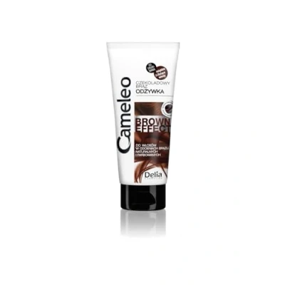 Image de Cameleo Après shampoing à effet brun Traitement nourrissant et fortifiant l&#039;extrait de noix pour cheveux naturels teints Couleur brillance brunes profondes 200 ml