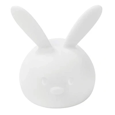 Image de Nattou Veilleuse de Nuit Lapin LED en Silicone, Activation Vocale, 7 Lumières, Sans BPA, 13.5 x 10.5 15 cm, Blanc