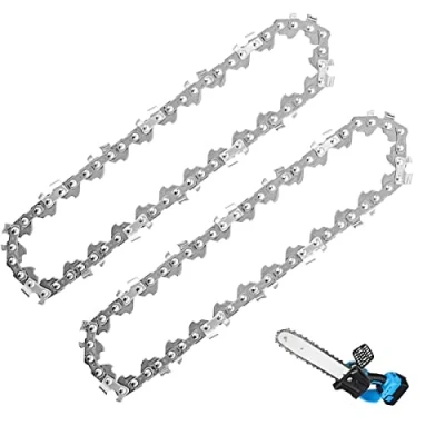 Image de 2 pièces Chaînes pour Tronçonneuses Saw chaîne de la scie 4 pouces (4&quot; 1/4 043 28P)