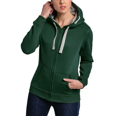 Image de HRM Jacket F Sweat à Capuche, Vert Bouteille, 3XL Femme