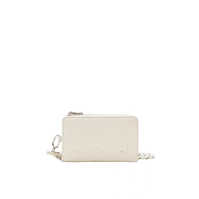 Image de Desigual Midsize Strap Portefeuille, Femme, Taille: One Size, Beige