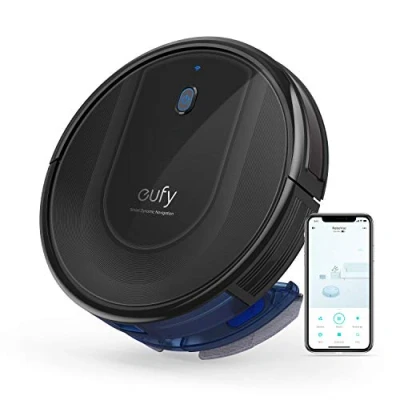 Image de eufy robot aspirateur avec fonction de nettoyage, RoboVac G10 Hybrid, navigation dynamique intelligente, 2 en 1 et balai, puissance d&#039;aspiration 2000 Pa