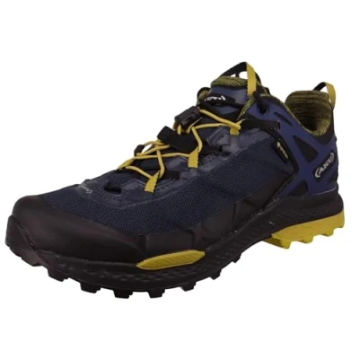Image de AKU Rocket Dfs GTX Bottes de randonnée Homme, Bleu/Moutarde, 42.5
