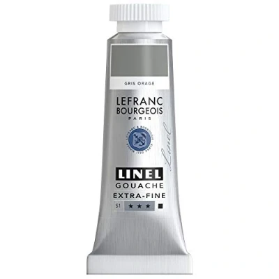 Image de Lefranc Bourgeois Linel Gouache Extra Fine Tube 14ml Gris Orage Série 1