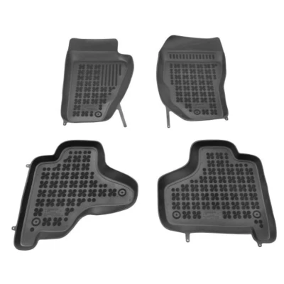 Image de REZAW PLAST 203101 Ensemble de tapis sol Caoutchouc avant et arrière noir