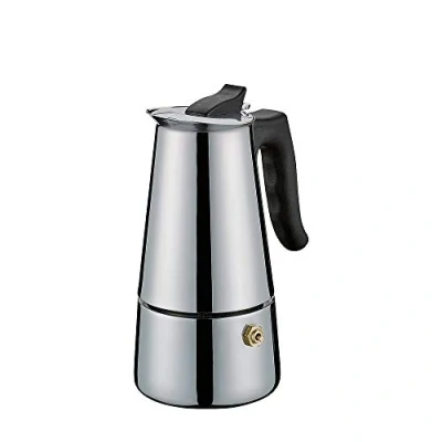 Image de Cilio Adriana Cafetière à expresso en acier inoxydable compatible induction 4 Tassen gris