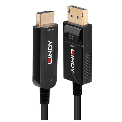 Image de Lindy 38490 câble vidéo et adaptateur 10 m DisplayPort HDMI Type A (Standard) Noir Neuf