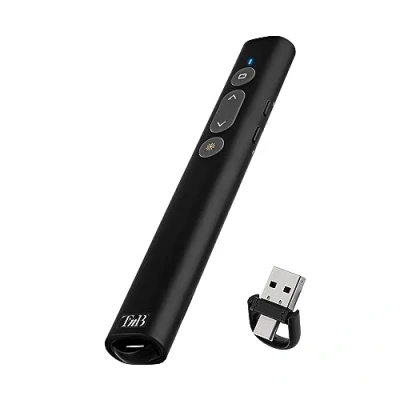Image de T&#039;nB Laser de présentation rechargeable USB A &amp; C Noir