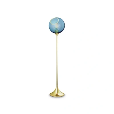 Image de DESIGN BY US Lampe sur pied Ballroom, bleu, verre, soufflé à la bouche, intensité