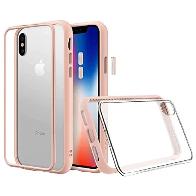 Image de RhinoShield Coque Compatible avec [iPhone XS] Mod NX Protection Fine Personnalisable Technologie Absorption des Chocs [sans BPA] + [Programme de Remplacement] Rose