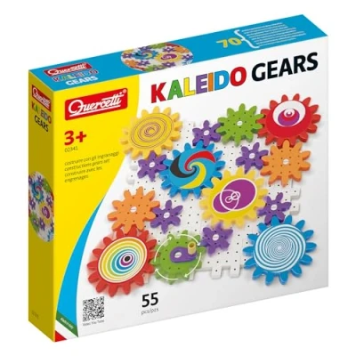 Image de Quercetti 2341 Georello Kaleidogears Jeu D&#039;Engrenage Et Constructiong Gears!