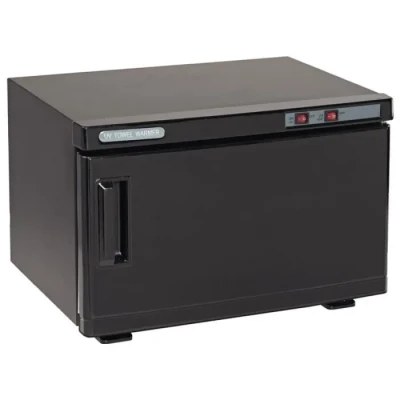 Image de chauffe serviettes UV noir 16L Efalock Fonction et stérilisation Double étages avec paniers inclus