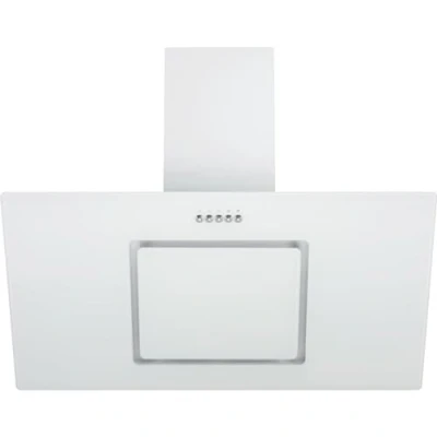 Image de Hotte sans tête Respekta/Hotte en biais 90 cm/Boîtier métal avec écran verre blanc/Fonction d&#039;extraction et de recyclage d&#039;air / CH22010/90WBZ B 54 62 dB