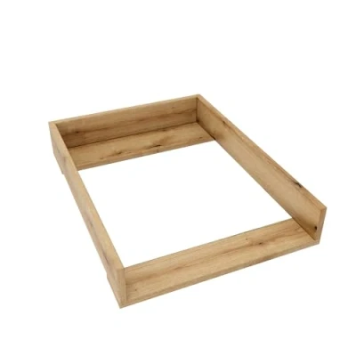 Image de regalik Plan à Langer pour Hemnes d&#039;IKEA, Extension Commode de 50 cm, Amovible, avec Façades Droites, Chêne, Matériau ABS 1 mm, 72 cm x 54