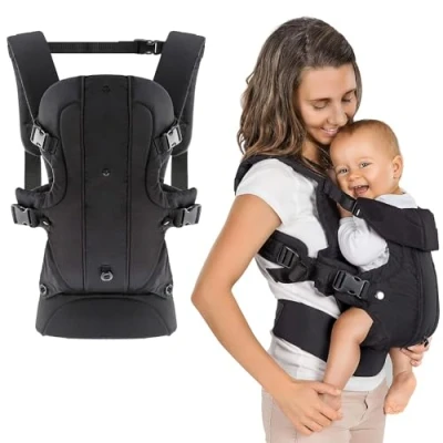 Image de Fillikid Porte Bébé Multiposition 4 en 1 Ventral, Dorsal, Vue variable Érgonomique, Évolutif, Réglable pour Nouveau né et Bas Age (3,5 à 15 kg)