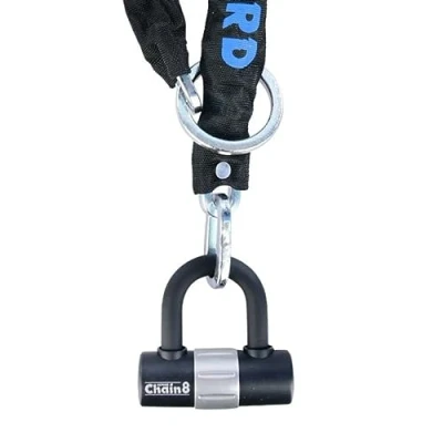 Image de Oxford Products 8 Antivol Chaine Cadenas résistant pour vélo/Moto Haute sécurité Mixte, Noir, mm x 1000