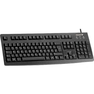 Image de CHERRY DW 3000, ensemble clavier et Souris sans fil, Disposition EU (QWERTY), Connexion radio 2,4 GHz, Design plat, Touches silencieuses, symétrique, Noir
