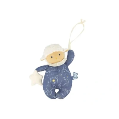 Image de KALOO Doux Sommeil Peluche Musicale Mouton Éveillé Berceuse la Le Lu Nomade pour Endormir Bébé 20 cm Bleu Dès Naissance, K221004
