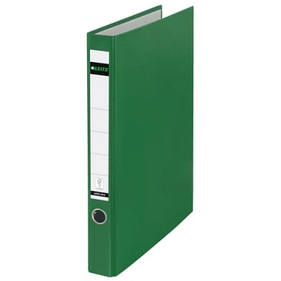 Image de LEITZ Classeur à anneaux en plastique, format A4, vert, mécanisme 2 D, largeur du dos: