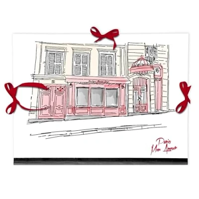Image de Clairefontaine 812441C Un Carton à Dessin fermeture 3 Rubans 28x38cm Pour formats A4 et 24 x 32 cm Moulin Rouge Collection