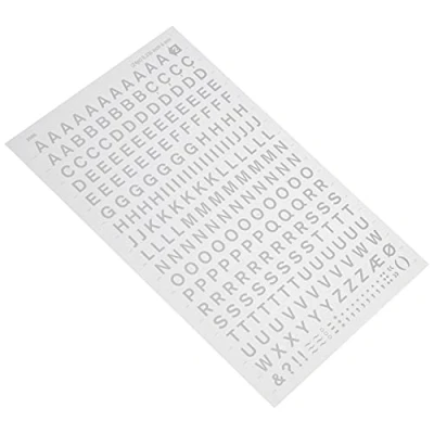 Image de Apli DDB2F Lettres transfert majuscules blanches 6 mm 258 caractères