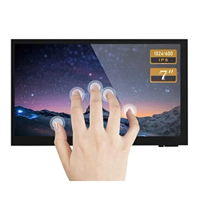 Image de Ingcool Écran Raspberry Pi Moniteur Tactile Capacitif 7 Pouces 1024x600 IPS Affichage 7&quot; HDMI LCD pour 4B/3B +/A +/B/2B/B +/Zero W, Prise en Charge de Windows 10/8.1/8/
