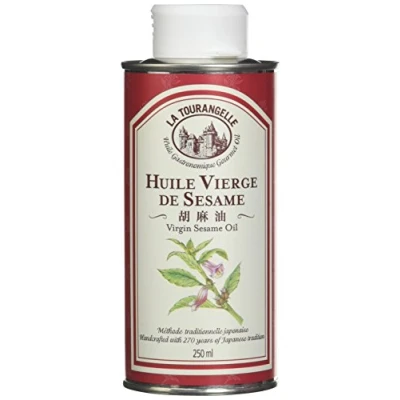 Image de La Tourangelle Huile vierge de Sésame Goût intense toasté Idéal pour cuisiner le poisson cuits et crus les woks 250 ML Lot 2