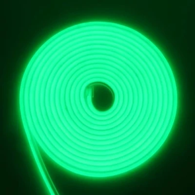 Image de RGB Neon Ruban LED, 220V 288 LEDs/M, Etanche ip65 COB Flexible Étanche Découpable Silicone Bandeau Lumineuse Led pour Intérieur/Extérieur DIY Décoration,verte,3M