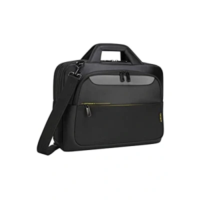 Image de Targus Sacoche CityGear 15&quot; 17,3&quot; pour ordinateur portable de 17 pouces Housse transport avec compartiments rembourrés et poches frontales Noir, TCG470GL