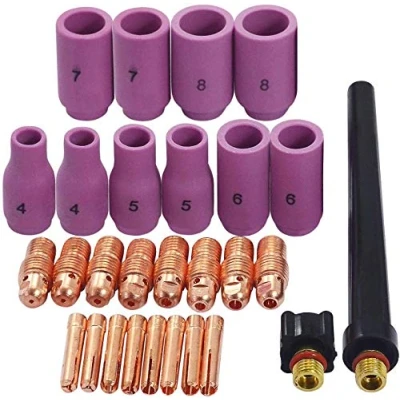 Image de RIVERWELD Kit de buses alumine, Pinces TIG pour torche WP SR PDA DB 9 20 25,28pk