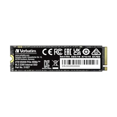 Image de Verbatim Disque Dur Interne SSD Vi5000 2 to PCIe NVMe M.2 2282