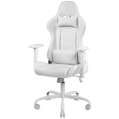Image de DELTACO Chaise de Jeu, Simili Cuir, Blanc, Standard