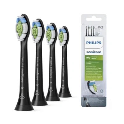 Image de Philips Brosse a dents set 4 pcs noir w2 optimal white bh HX606411