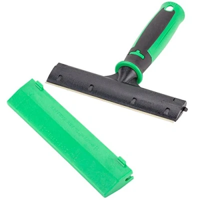 Image de Essuie glace Unger VisaVersa+lave (largeur 15 cm, complet avec rail en S, couvercle+caoutchouc, matériau de support 100 % polyéthylène/fibres polyacrylique) VP350