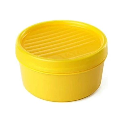 Image de TATAY Boîte a Fruites, Capacité de 0.5L, Sans BPA, Réutilisable, Lavable au lave vaisselle et Micro ondes, Couleurs Assorties, 1 unité. Dimensions 12 x 6,5 cm